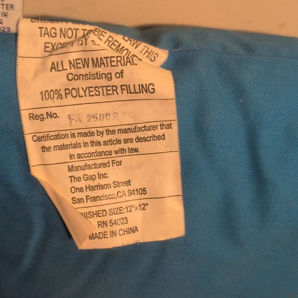 Y2K Vintage Retro Old Navy Sagittarius Blue Accent Pillow 2000's Astrology